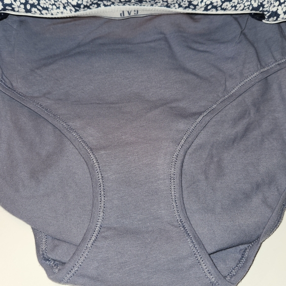 GAP Womens' Gapbody Size XL set Of 5 Panties, Floral, Blue And Grey Colors - Picture 5 of 9